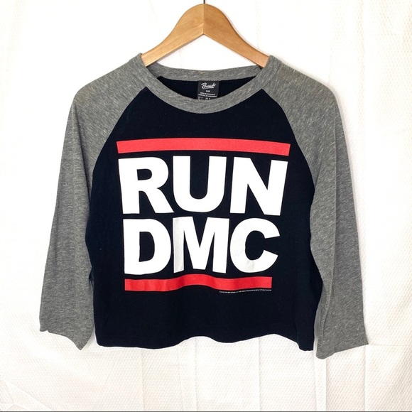 RUN DMC Crop Top Tee Shirt Top - S - Picture 2 of 5